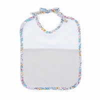 Large Grey Linen Bib