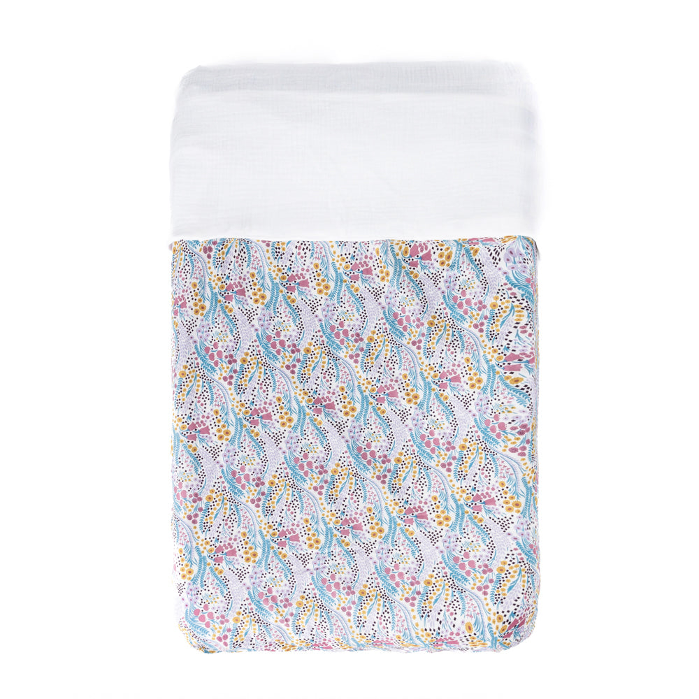 Bell and White Reversible Duvet Cover
