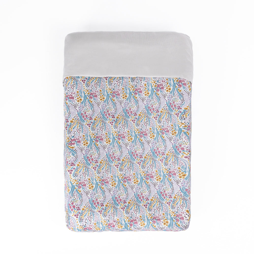 Bell and Grey Linen Reversible Duvet Cover