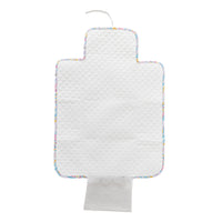 Travel changing mat linen cotton grey