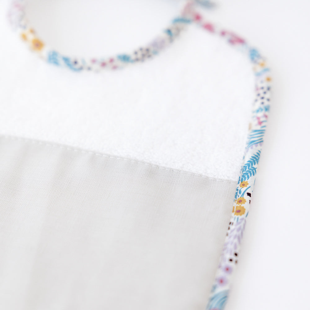 Large Grey Linen Bib