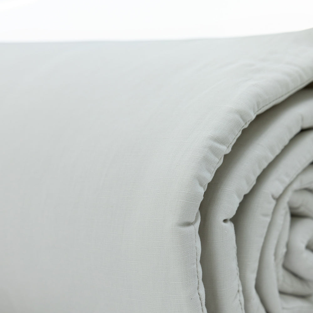 Grey Linen Cotton Bumper