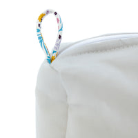 Grey Cotton Linen Toiletry Bag