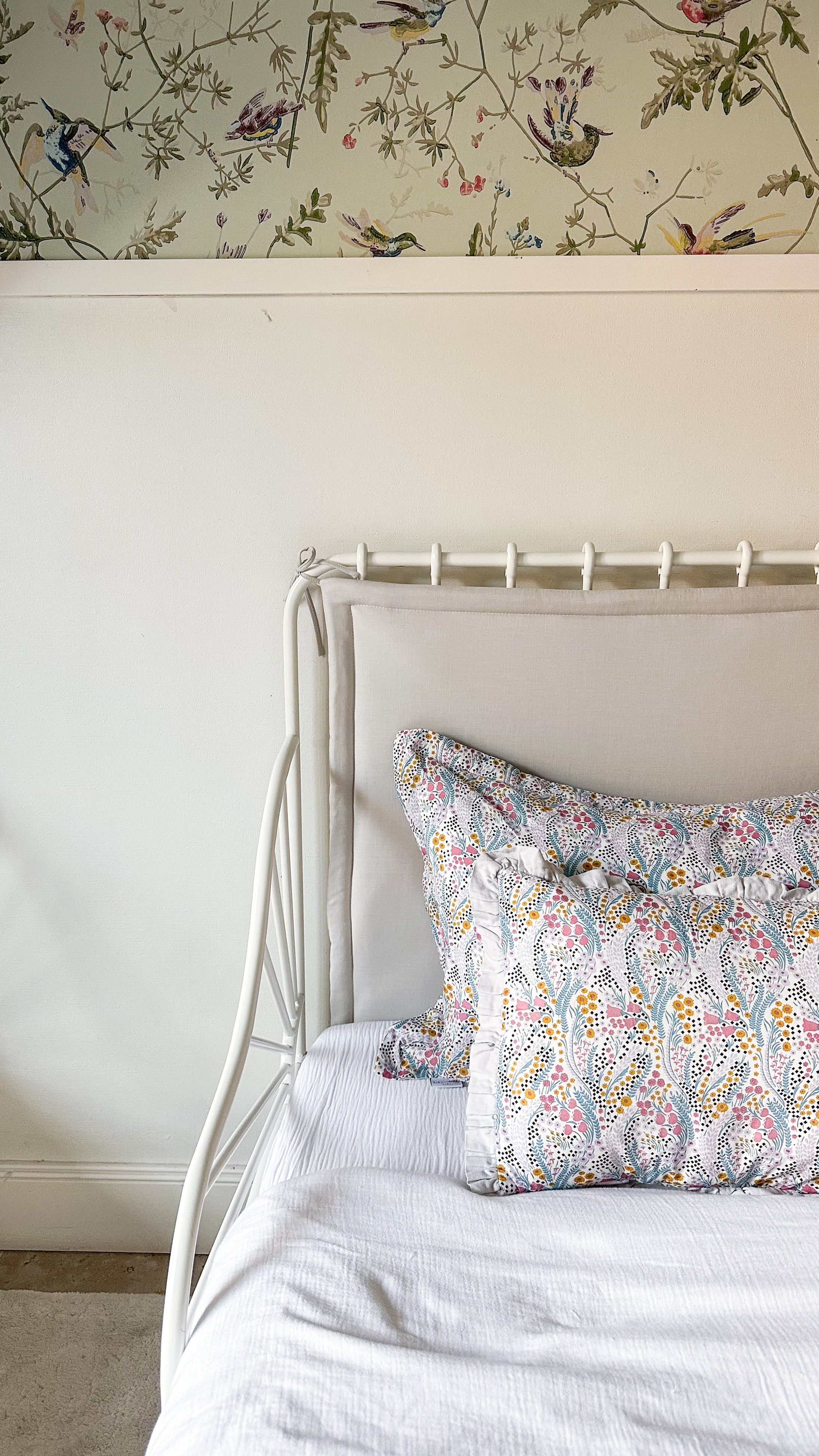 Iron bed bumper