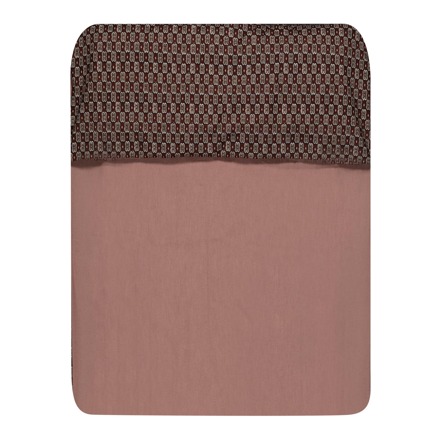 Funda edredón cuna Granate y Pink Stone