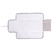Travel Changing Mat - Beige Linen & Cotton