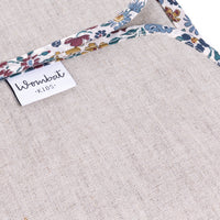 Travel Changing Mat - Beige Linen & Cotton