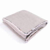 Beige Linen Cotton Blanket