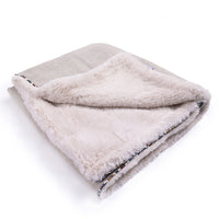 Beige Linen Cotton Blanket