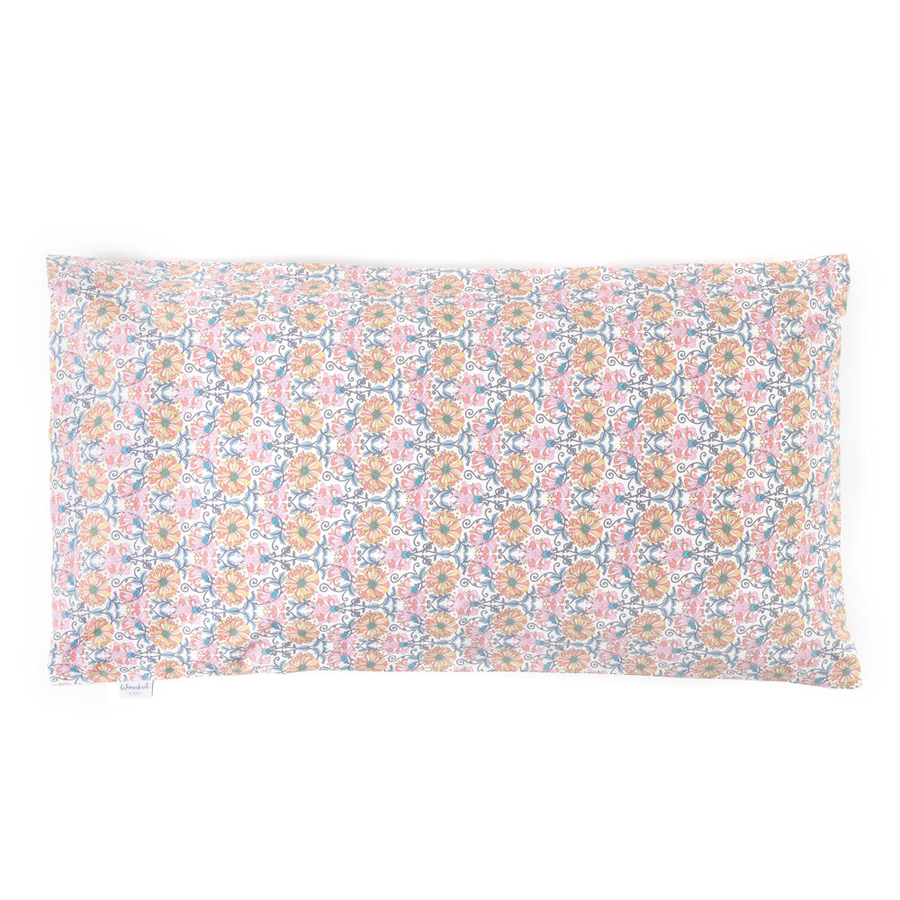 Funda almohada grande  Honey Blossom y Blanco