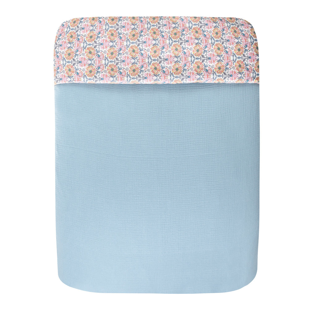 Honey Blossom and Blue Storm - Liberty Fabric Settle