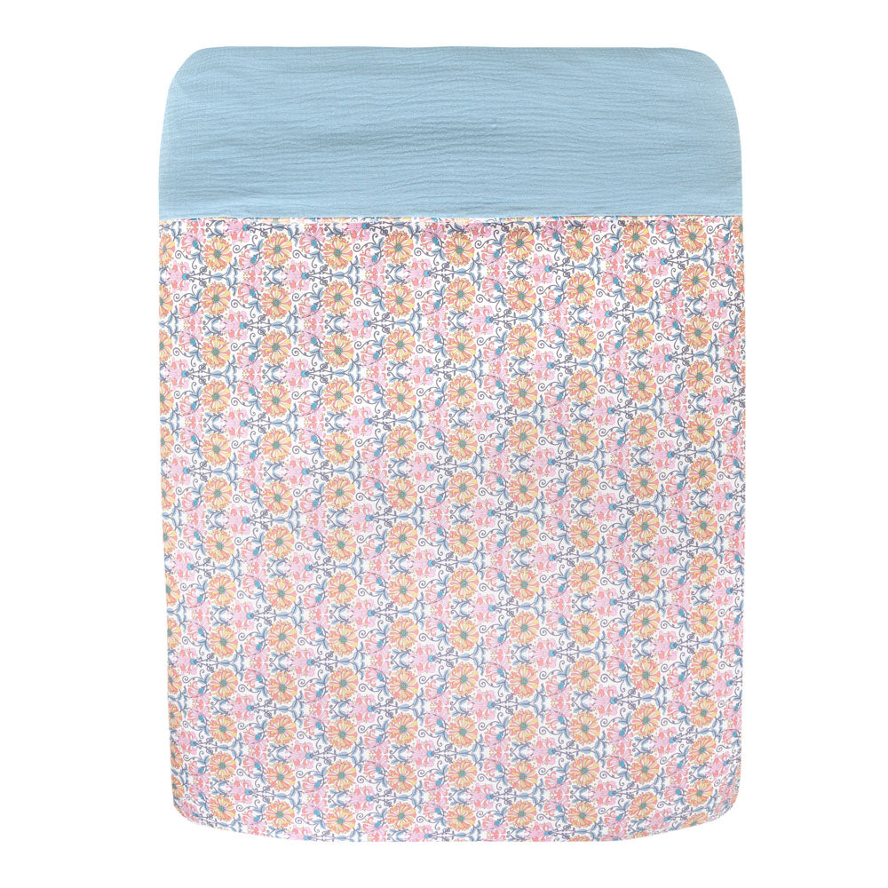 Honey Blossom and Blue Storm - Liberty Fabric Settle