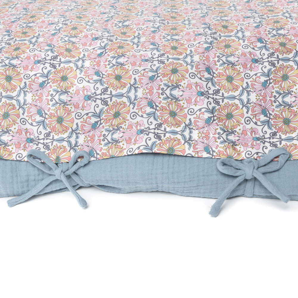 Honey Blossom and Blue Storm - Liberty Fabric Settle