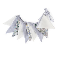 Bunting - Secret Garden and Arctic Blue - Liberty Fabric