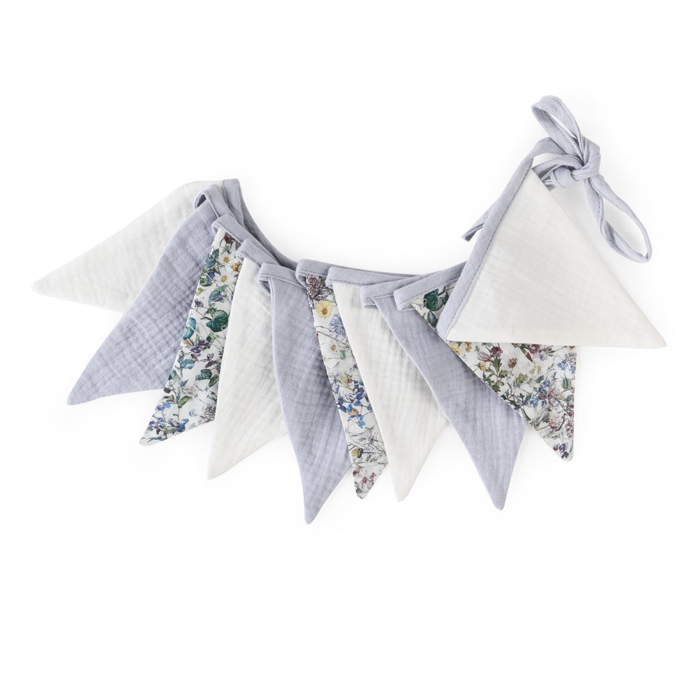 Bunting - Secret Garden and Arctic Blue - Liberty Fabric