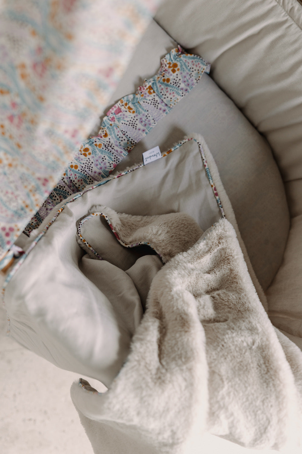 Grey Linen Cotton Blanket 