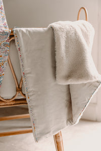 Grey Linen Cotton Blanket 