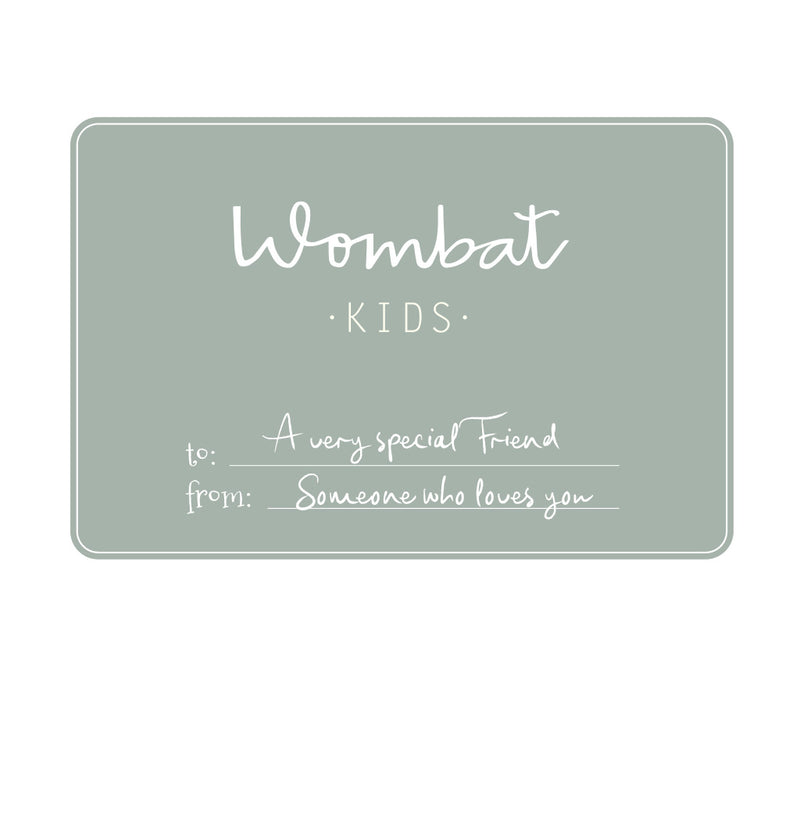 Tarjeta Regalo Wombat Kids Desde 100€