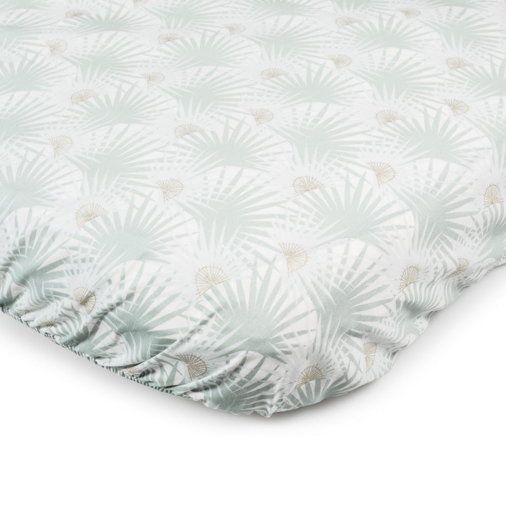 Fitted sheet for crib and moses basket in Palm Trees