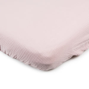 Fitted sheet for crib and moses basket in Pink