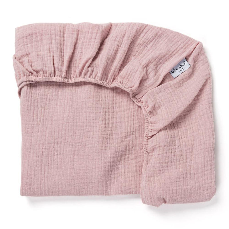 Fitted sheet for crib and moses basket in Pink