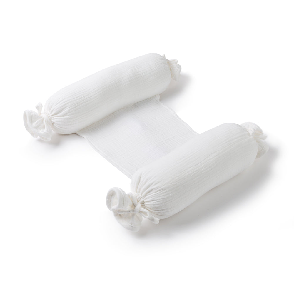 Anti-roll Pillows - White Gauze Cotton