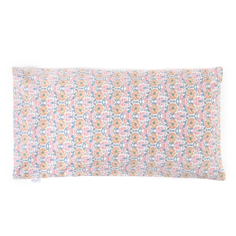 Honey Blossom and White Large Pillow case
